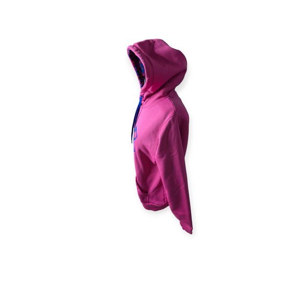 Under Armour Vibrant Pink Hoodie with Blue Accent Size Medium - Picture 6 of 15